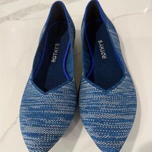 Rothy's The Point Flats in Indigo Heather - SZ 10
